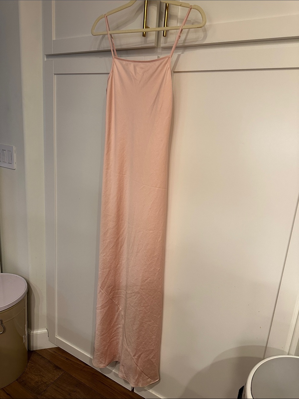 Alexander Wang Blush Pink Silk Slip Maxi Dress- small